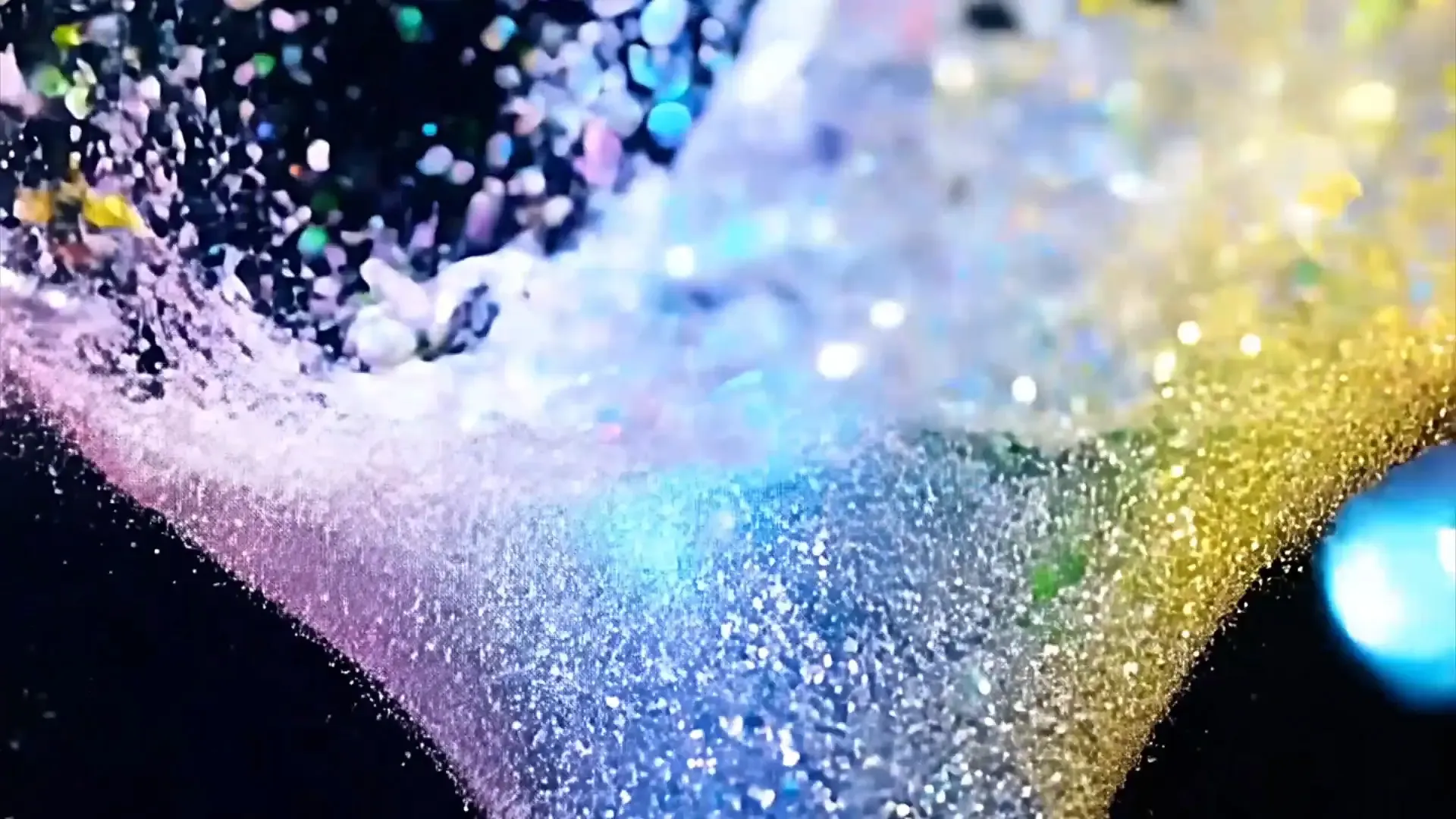 Sparkling Colorful Liquid Burst Overlay for Title Animations